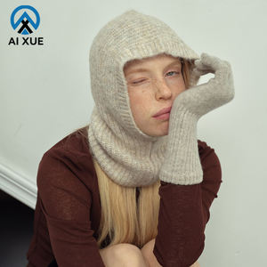 Gorro de Punto Grueso de Felpa Cálido de Invierno Vintage para <span class=keywords><strong>Mujer</strong></span> - Product Image 1