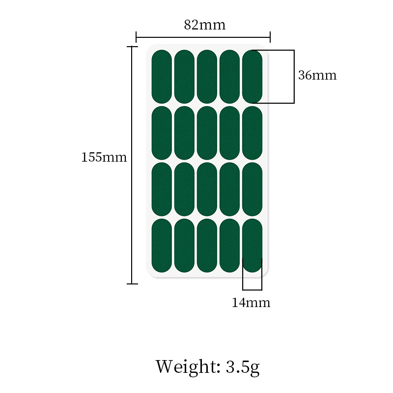 Tessuto Elastico Verde (20 Toppe)