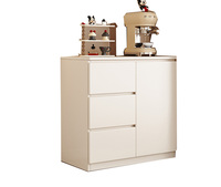 Meuble de rangement blanc 2026 pour salon avec trois tiroirs et porte ouverte, combinaison multiple pour chambre à coucher