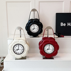 Personalized Retro <strong>Clock</strong> Small Zipper <strong>Bag</strong> 2025 New European and American Fashion Niche Women's All-match Handbag - Product Image 4
