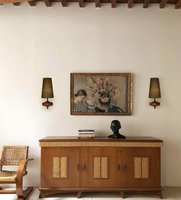 Applique murale vintage en bois avec abat-jour en tissu rétro français, éclairage LED pour chambre à coucher, chevet, couloir, hôtel, éclairage décoratif intérieur