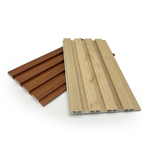 Thân thiện với môi hạt gỗ PVC rãnh Panel tường 3D PVC tấm Trần Tường trang trí nội bộ PVC tường tấm ốp - Product Image 6