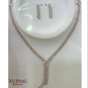 A01 xuping Fashion Copper Drop Earring Huggie <strong>Costume</strong> Jewellery Set - Product Image 1