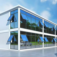 Bâtiment préfabriqué moderne pour bureaux et hôtels, maison modulaire en conteneurs à deux étages
