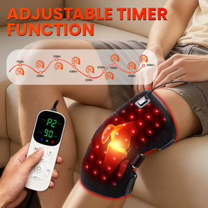 Dispositivo de Terapia de Luz Roja de 660nm y 850nm para la Rodilla, Alivio del Dolor, Terapia de Luz Roja y Masajeador de Rodilla con Vibración - Product Image 4