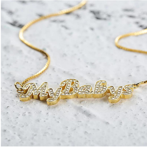 Handmade Zircon Diamond <strong>Custom</strong> <strong>Necklace</strong> Fashion <strong>Custom</strong> <strong>Name</strong> <strong>Necklace</strong> for Woman - Product Image 3