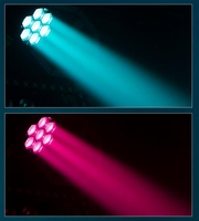 Luz Móvil Bee Eye RGBW de 7x60W, 560W con Luz Auxiliar, DMX512, Luz de Escenario para Discotecas, Fiestas, Bares y Conciertos