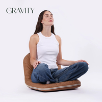 Chaise de jardin pliable multifonctionnelle portable en cuir PU imperméable Gravitygroup moderne pour l'extérieur, salon, parc
