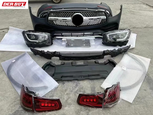 Pour <span class=keywords><strong>Mercedes</strong></span> Benz <span class=keywords><strong>GLC</strong></span> <span class=keywords><strong>coupé</strong></span> C253 2020 2021 <span class=keywords><strong>2022</strong></span> GLC63 AMG voiture Auto avant pare-chocs arrière diffuseur accessoires Kit de carrosserie - Product Image 5