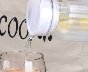 Carafe à eau froide en acrylique, <span class=keywords><strong>pichet</strong></span> à eau en <span class=keywords><strong>plastique</strong></span> transparent avec couvercle pour le stockage au réfrigérateur, thé glacé - Product Image 3