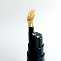 Flacon pompe pour crème contour des yeux en plastique PP noir sans air, 8 ml et 20 ml, avec impression sérigraphique