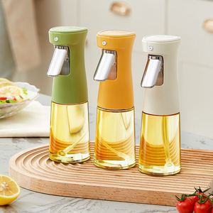 240ml Oil Dispenser Cooking Wine Soy <b>Sauce</b> Vinegar Soybean Peanut Olive Glass Spray Oil Storage Bottles - Product Image 3