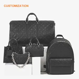 2024 Manufacturer Custom Quality Genuine Leather Handbag Logo Ladies Luxury Hand Bag Purse Leather Backpack Sling Bag for Women