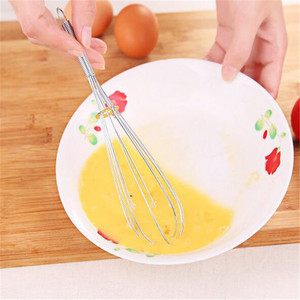 Stainless Steel Manual Egg Beater 18Cm For Mixing Eggs <b>Butter</b> Cream Baking Home Use - Product Image 1