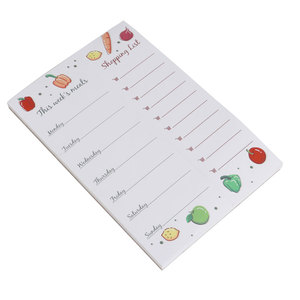 Tear Off Shopping frigo Magnet Pad Planner per pasti e blocco note per la lista della spesa con Logo personalizzato - Product Image 3
