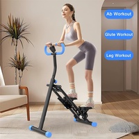 Steppeur pliable vertical pour exercices cardio, machine d'escalade pour entraînement complet du corps avec compteur réglable