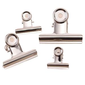 Promozionale all'ingrosso rotondo in metallo Grip Bulldog argento in acciaio inox bollette del biglietto Clip cancelleria ufficio - Product Image 1
