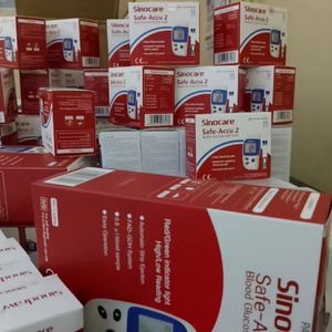 เครื่องวัดระดับน้ำตาลในเลือด <span class=keywords><strong>Sinocare</strong></span> Safe ACCU 2 พร้อมแถบทดสอบ ราคาโรงงาน ระบบตรวจสอบหลายระดับ แถบทดสอบเบาหวานแบบอิเล็กทรอนิกส์ (50 ชิ้น/กล่อง) - Product Image 1