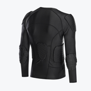 Chemise de Compression rembourrée avec logo personnalisé, pantalon de protection contre les éruptions cutanées, équipement de protection, ensembles de compression rembourrés, chemise et short - Product Image 2