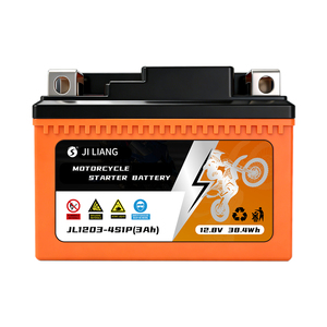 แบตเตอรี่ลิเธียมไอออน Lifepo4 12V 3AH สำหรับรถจักรยานยนต์ มาตรฐาน EU US - Product Image 1