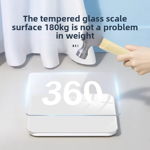 Balance électronique intelligente portable avec écran LED et verre trempé pour suivi du poids personnel et usage quotidien domestique OEM - Product Image 3