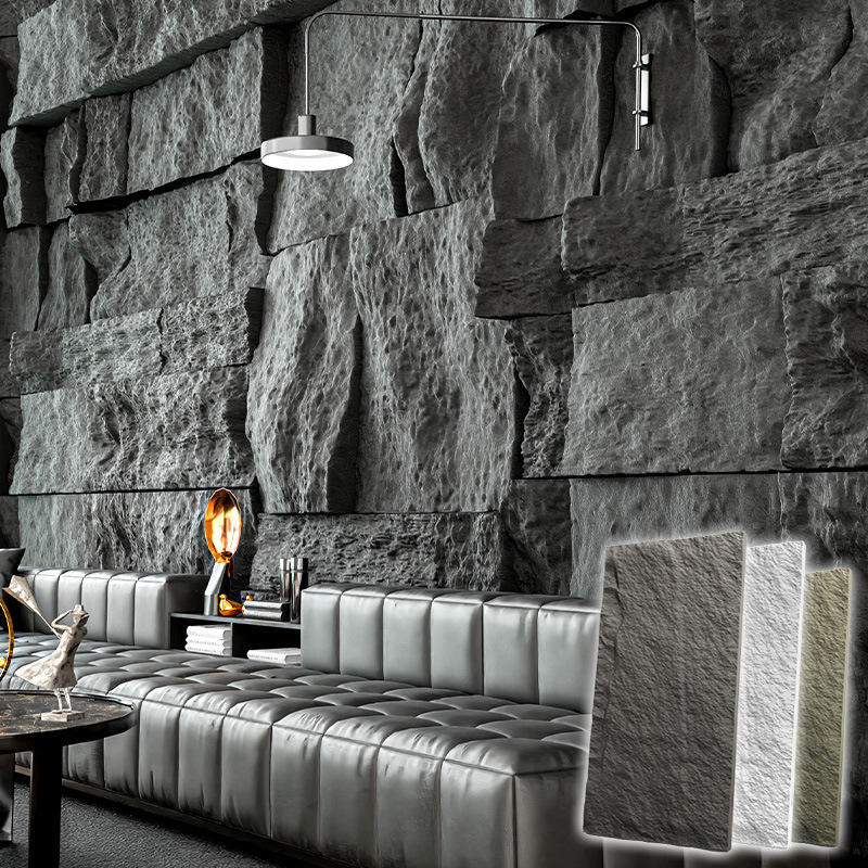 Lightweight 3D PU Mushroom Stone Wall Panels 4x8 - Ecofriendly Faux ...