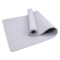 Tapete de Yoga Ecológico de TPE Antideslizante, Grueso, de un Solo Color o Bicolor, con Logotipo Personalizado, para Gimnasio en Casa, Pilates, Danza y Fitness