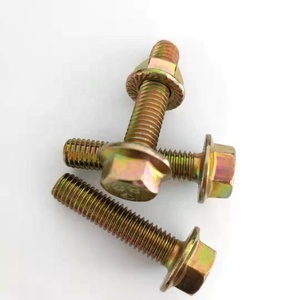 Bán Sỉ Bu Lông Mặt Bích Lục Giác DIN 6922 Màu Mạ Kẽm Chất Lượng Cao Có Chuôi Giảm - Product Image 2