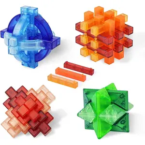 Adultos Brinquedos de Mesa QI Mente Lógica Teste Desafio Jogo 3D Desbloqueio Puzzles Caixa Quebra-cabeças para Crianças
