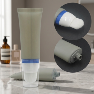 Tube souple en plastique personnalisé avec logo, vide, pour fond de teint, baume liquide, rouge à lèvres, avec tête de brosse flottante pour les soins de la peau - Product Image 6