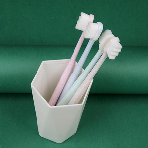 Ecológico cepillo de dientes de paja de <span class=keywords><strong>trigo</strong></span> mango ultra fina 10000 + suave onda muchos de cerdas de nano cepillo de dientes - Product Image 5