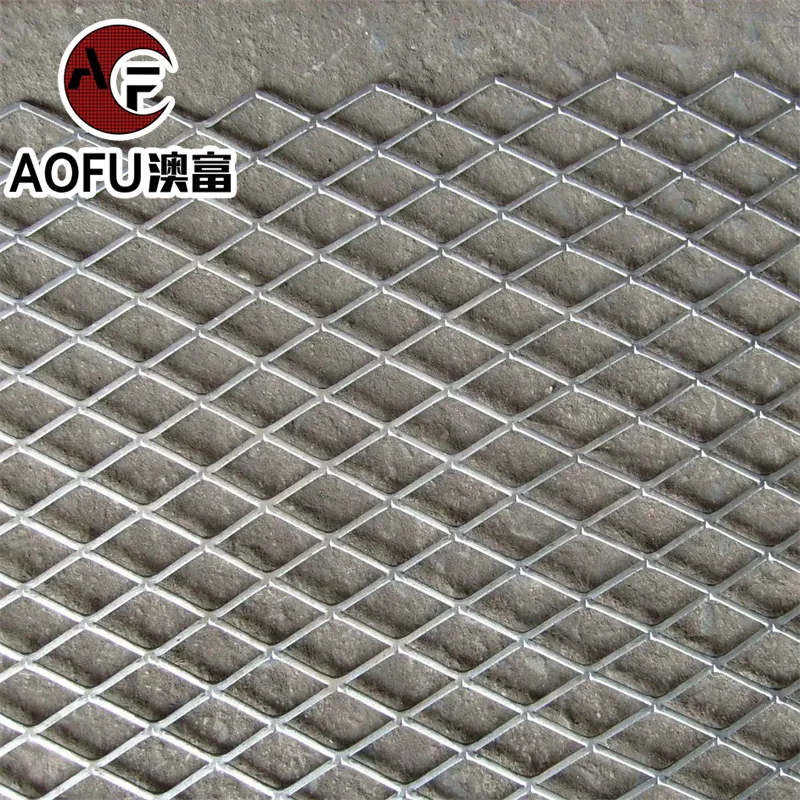 Maille métallique déployée plate/maille métallique déployée en aluminium diamant durable d'approvisionnement d'usine/panneau à mailles déployées en acier inoxydable