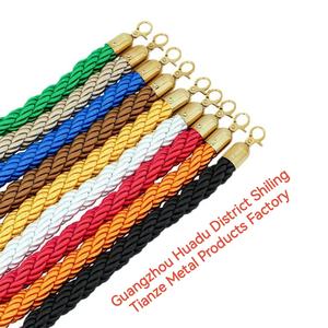 Corde intrecciate blu personalizzabili per barriere stradali per il controllo della folla con opzioni in rosso rosa verde nero ecc. - Product Image 6