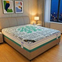 Matelas hybride orthopédique durable à prix d'usine abordable, surmatelas en mousse de 25 cm d'épaisseur, fermeté moyenne, compressé et emballé en rouleau, pour hôtel