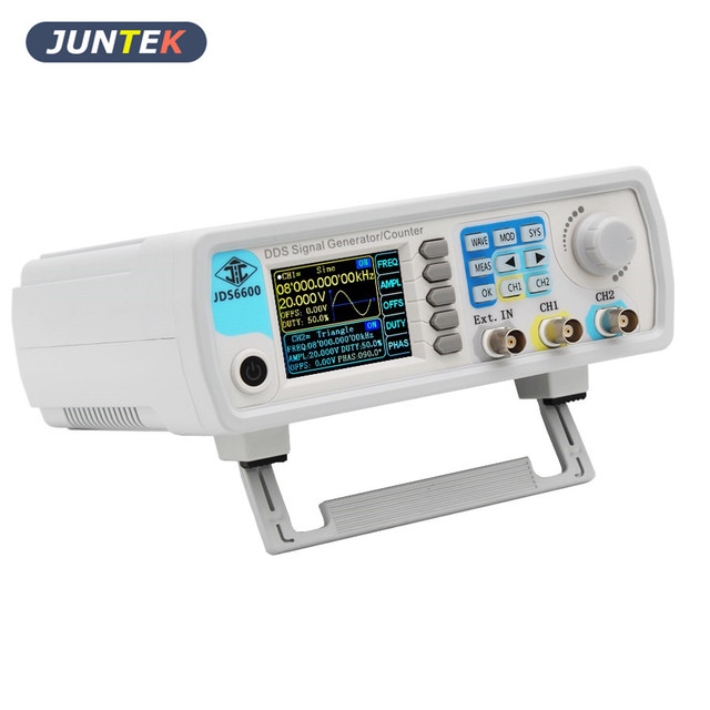 JUNCTEK JDS6040 15/30/40/50/60MHz DDS Function Signal Generator/Source Dual 2-CH Frequency Meter Pulse Generator CE/FCC/pse C268