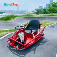 Kart électrique professionnel pour adultes ApexJoy NOVA Drift S2-500W, barre de drift manuelle, 36V Lithium, quadricycle de course acrobatique