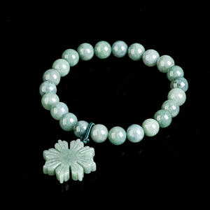 Pulsera de Jadeíta Natural UNISEX, Diseño Original de Girasol Verde, Joyería Sencilla, Regalo con Certificado de Tasación SL50/SL149 - Product Image 6