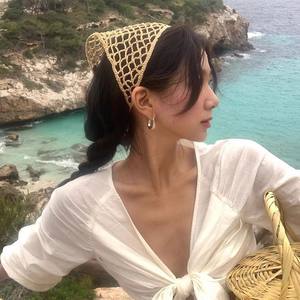 Boucles d'oreilles créoles minimalistes en métal, forme goutte d'eau, plaquées or et argent, ovales et creuses, pour femmes et jeunes filles - Product Image 5