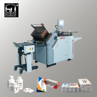 Machine de pliage automatique de papier haute précision, pliage en trois parties, brochure A4, papier épais ou fin 28~210 g/m², anti-blocage, industrielle avec pompe PLC
