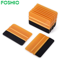 Foshio — autocollant d'emballage de voiture, original, outil d'emballage en vinyle, installation, raclette de 4 pouces