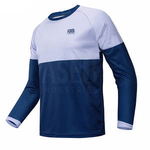 Camiseta de Motocross para Hombre, Ropa Deportiva de Talla Grande, Personalizada, de Manga Larga, Secado Rápido, Transpirable, de Poliéster/Nailon - Product Image 1