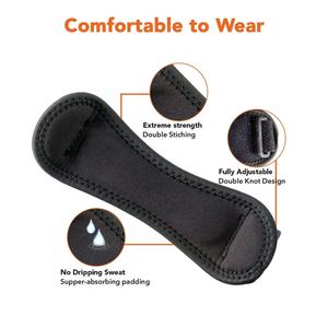 Attelle de soutien rotulien personnalisable avec logo pour la course et le sport, sangle de soutien du tendon rotulien réglable pour soulager la douleur, bande stabilisatrice du genou - Product Image 3