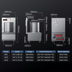 Cuisinière à induction électrique à brûleur unique haute puissance 8~15KW 380V en acier inoxydable, équipement de cuisson commercial - Product Image 2