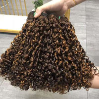 Vente en gros d'usine, vendeurs de cheveux bouclés Super Double Drawn Pixie, paquets de cheveux humains brésiliens bruts à cuticule alignée