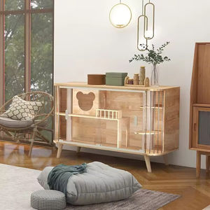 Meow Mansion Builder Lit de cage pour chat en bois massif Espace d'escalade personnalisable Meubles pour animaux de compagnie Pro - Product Image 2