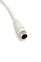 Kabel Harness Daya DC DIN Besar 4 Pin Kustom OEM ODM Kawat PVC TPU Putih untuk Motor Tirai Sofa Tempat Tidur Elektrik Rumah Pintar