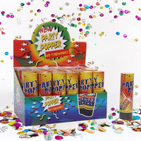 Paquet de 24 canons à confettis sûrs à utiliser sans feux d'artifice de taille personnalisée pour célébration de mariage