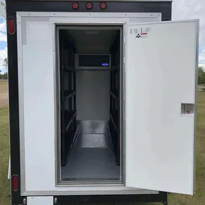 AC 220-240V Single Phase Power Small Mobile Refrigerator TruckボディTrailer Cooler Complete Mobile Coldroom