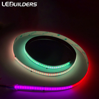 Bande LED COB RGBW Ws2811 24V 420 LED/m, programmable par pixel, multicolore, adressable individuellement, éclairage paysager en cuivre