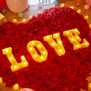 Engagement Wedding Proposal Decorations Birthday Party Supies Decor Marry Me Love Light up <b>Letters</b> Sign - Product Image 1